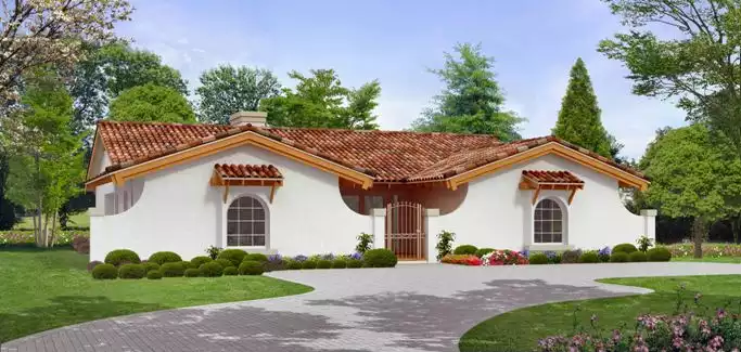 image of spanish house plan 5482